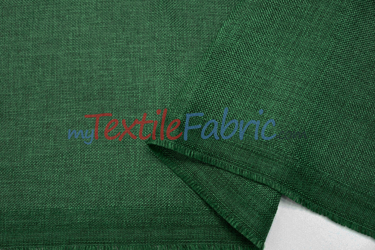 Vintage Linen Polyester Fabric - Faux Burlap, Rustic Natural Look, 58/60" Width (1 Yard)