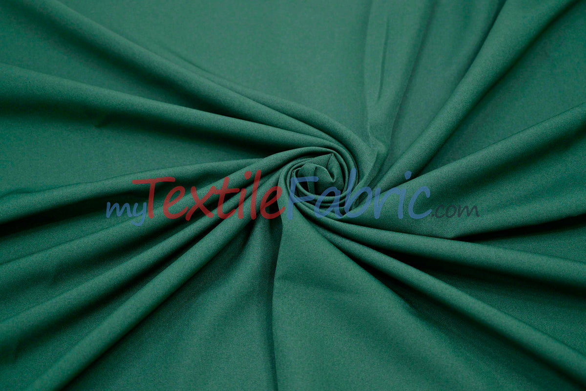 Scuba Double Knit Polyester Fabric - Solid Multiple Colors, 58/60" Width (1 Yard)