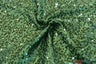 Glitz Sequins Taffeta Polyester Fabric - Raindrop Sequins, 54" Wide (1 Yard)