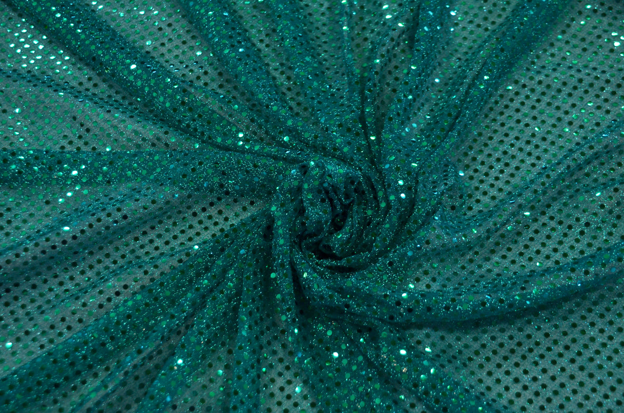 Confetti Dot Sequins Polyester Fabric - 3Mm Sequins, 45" Width (1 Yard)