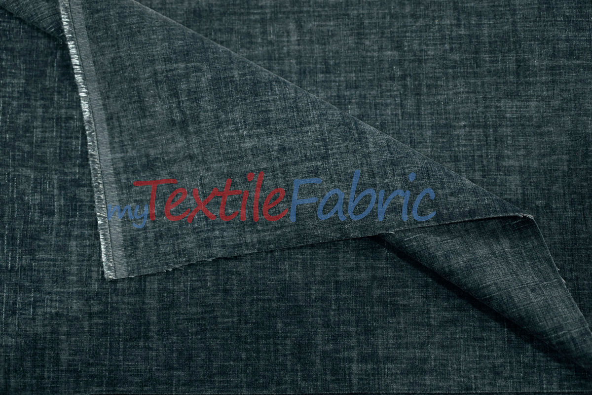 Chenille Polyester Fabric - Ultra Soft Velvety Texture, 60" Width, 350 GSM (1 Yard)