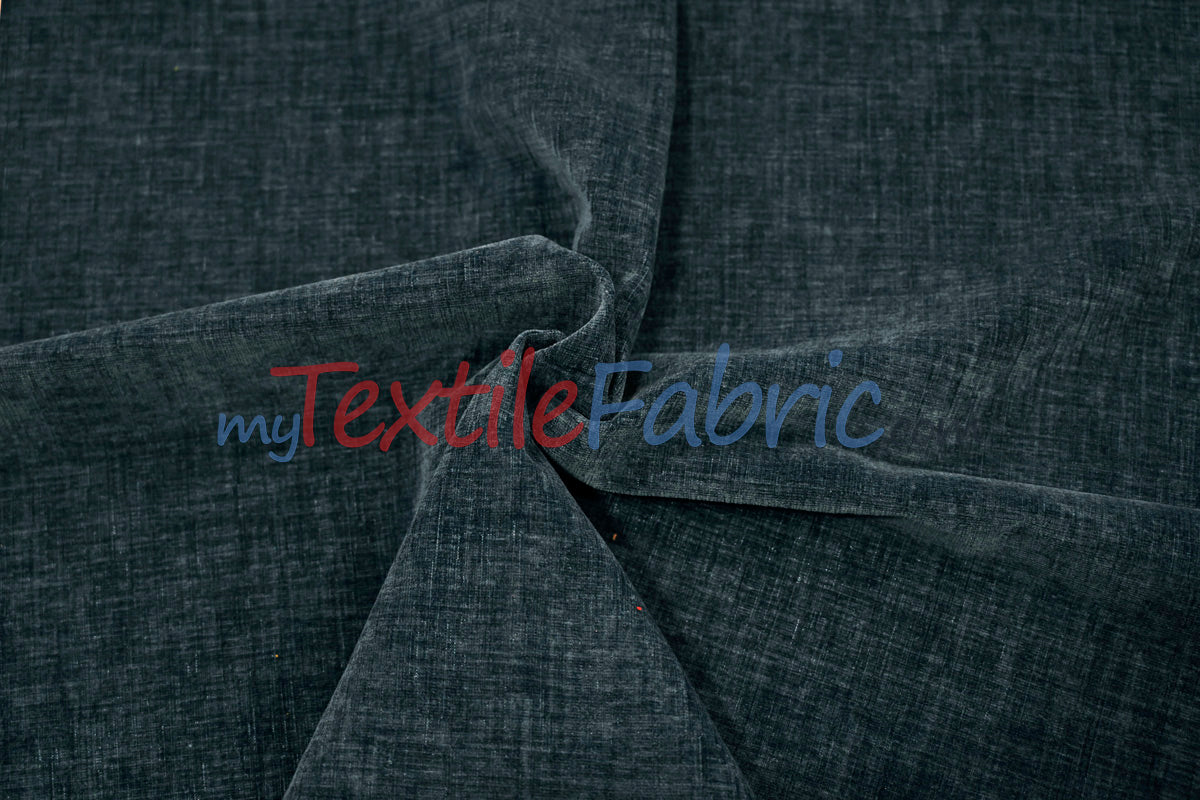 Chenille Polyester Fabric - Ultra Soft Velvety Texture, 60" Width, 350 GSM (1 Yard)