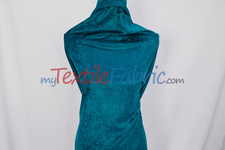 Panne Velvet Polyester Fabric - Crush Panne Velour, Solid, 58/60" Width (1 Yard)