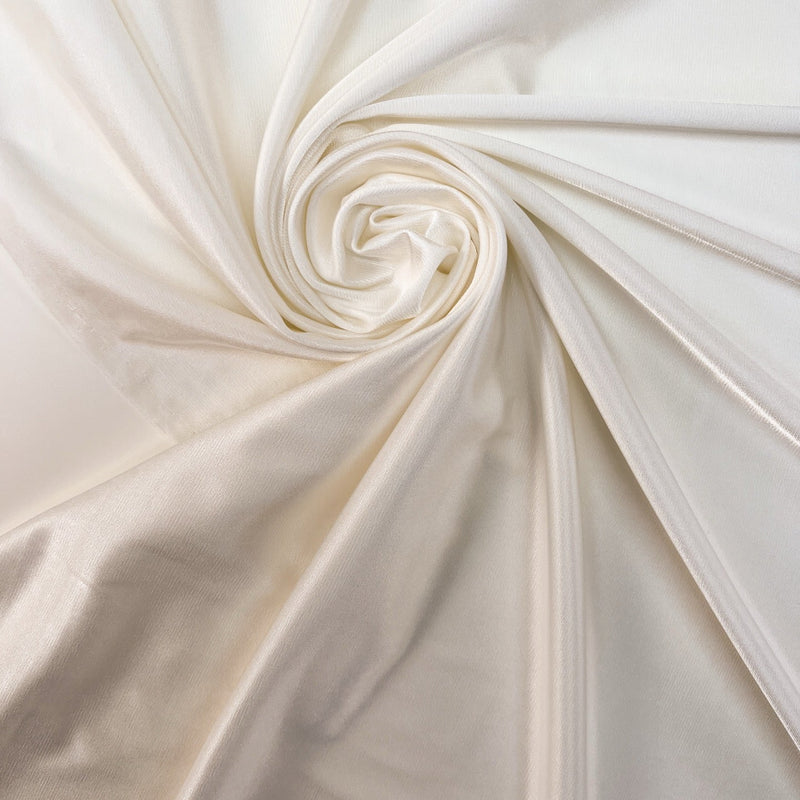 White Viscose Stretch Knit Fabric