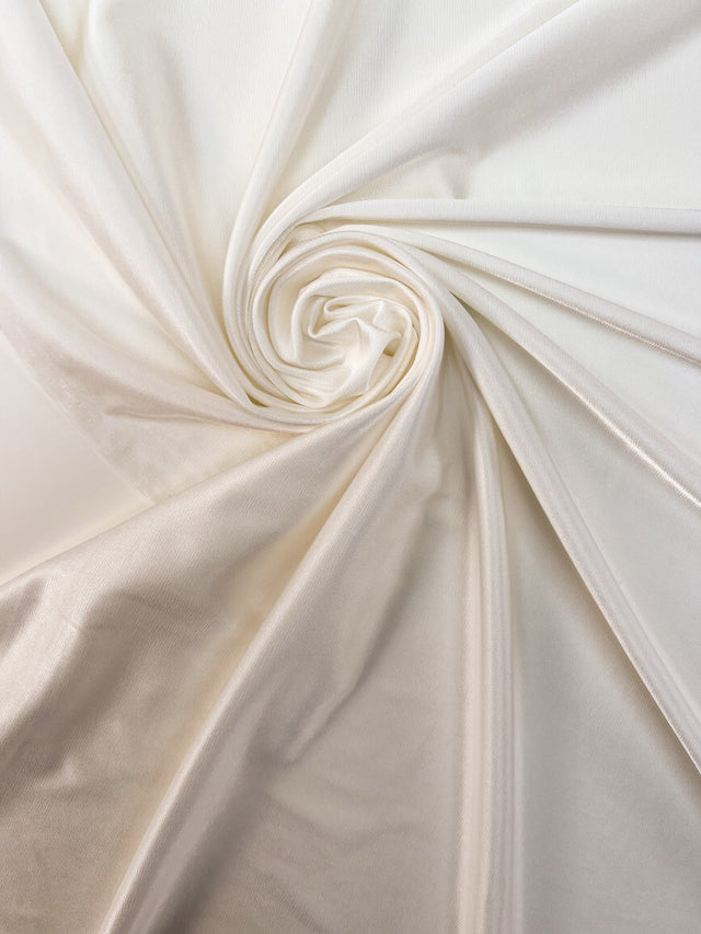 White Viscose Stretch Knit Fabric