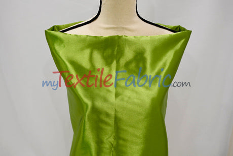 Bridal Satin Polyester Fabric - Shiny Solid, 58/60" Width, Multiple Colors (Yards, Bolts, Sample Swatches)