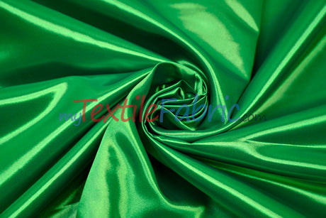 Bridal Satin Polyester Fabric - Shiny Solid, 58/60" Width, Multiple Colors (Yards, Bolts, Sample Swatches)
