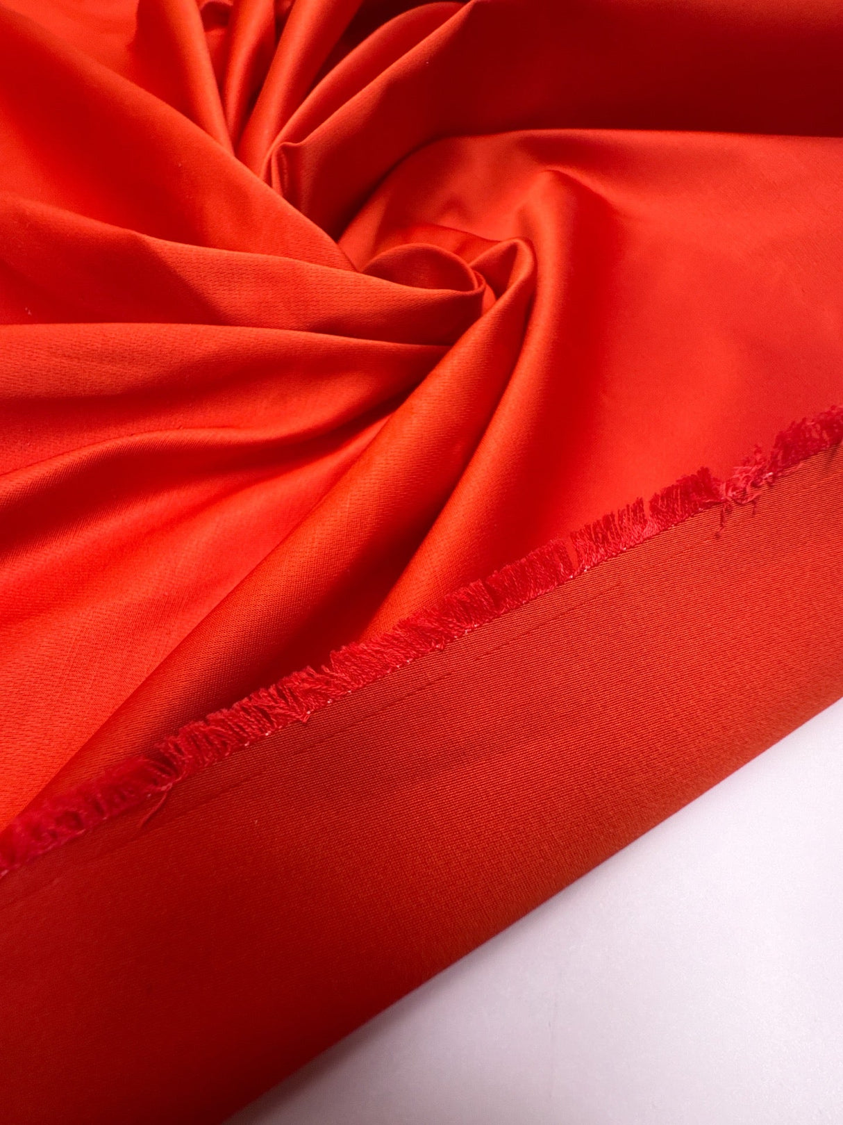 Cotton Polyamid Sateen Red-Orange