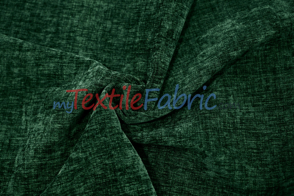 Chenille Polyester Fabric - Ultra Soft Velvety Texture, 60" Width, 350 GSM (1 Yard)