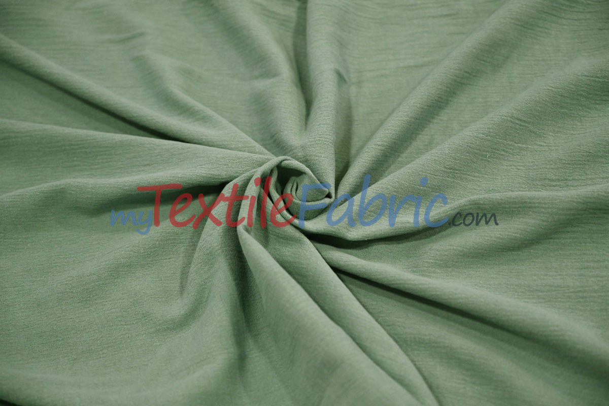 100 Percent Cotton Gauze Fabric - Soft Lightweight Muslin, 46/48" Width, Yards, Bolts, Sample Swatch (1 Yard)