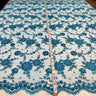 Embroidered Lace Fabric 100% Polyester Net Mesh 52"