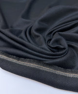 Polyester Cotton Jacquard Suiting Fabric Blue Black