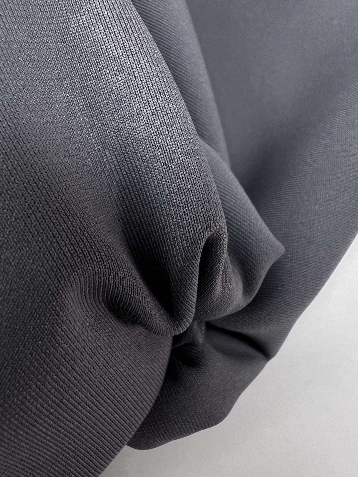 Polyester Elastane Knitted Fabric Gray