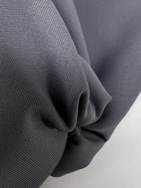 Polyester Elastane Knitted Fabric Gray