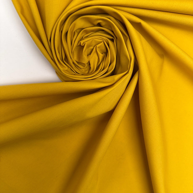 Italian Yellow Cotton Poplin