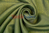 Metallic Vintage Linen Polyester Fabric - Imitation Burlap, Metallic Foil Vein, 58/60" Width (1 Yard)