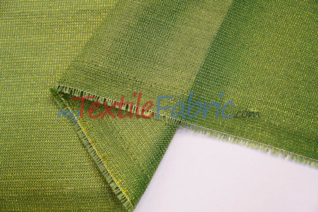 Metallic Vintage Linen Polyester Fabric - Imitation Burlap, Metallic Foil Vein, 58/60" Width (1 Yard)