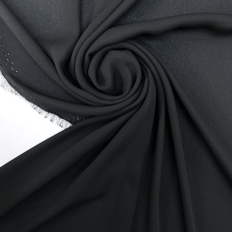 Polyamide Crepe Fabric Black
