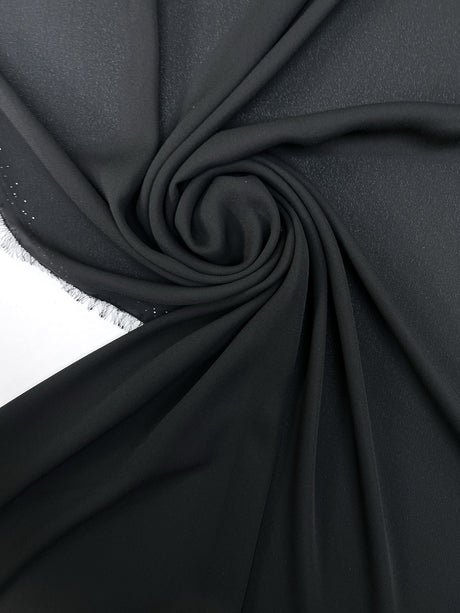 Polyamide Crepe Fabric Black