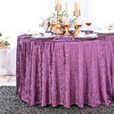 Round Ice Crushed Velvet Table Cover