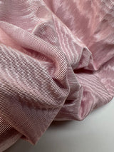 Pink Cotton Moiré Fabric