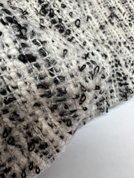 Cotton Bouclé Melange Black