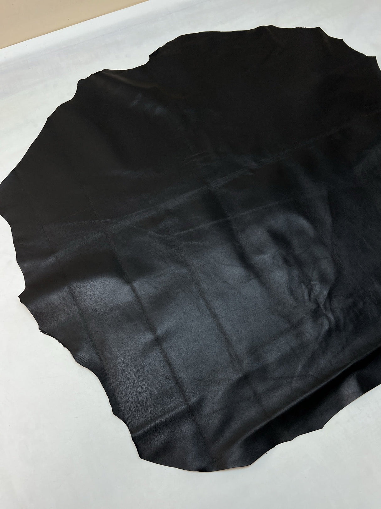 Black Leather Casualwear Fabric