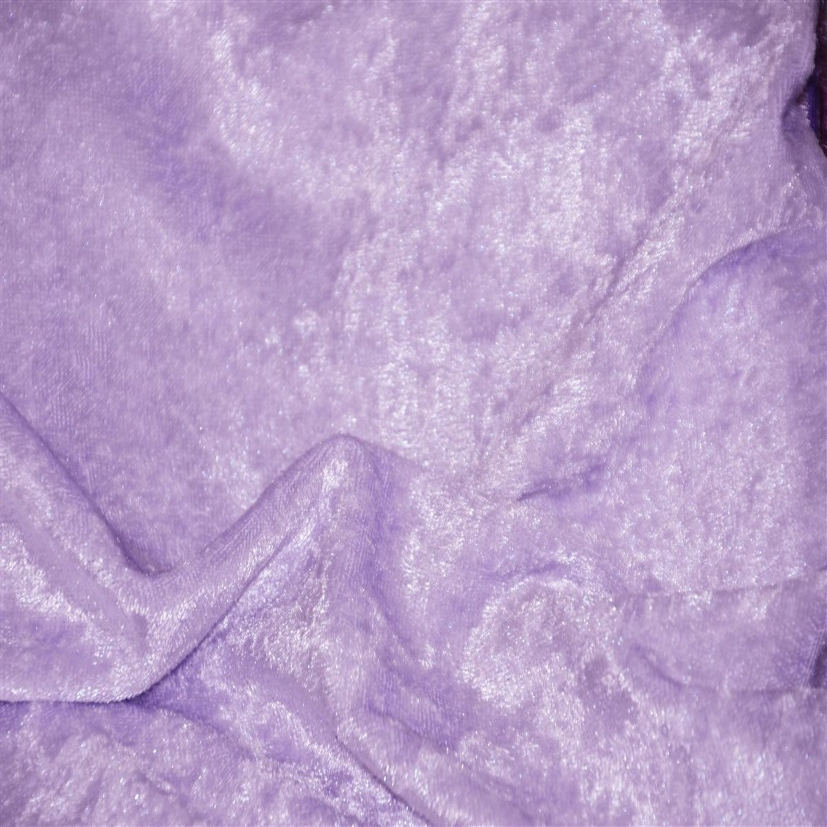 Panne Crush Stretch Velvet Polyester Fabric - Baby Blue, 60" Width, 2-Way Stretch (1 Yard)