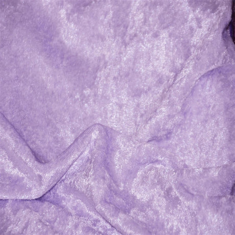 Panne Crush Stretch Velvet Polyester Fabric - Baby Blue, 60" Width, 2-Way Stretch (1 Yard)
