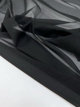 Black Polyester Interlining With Elastane