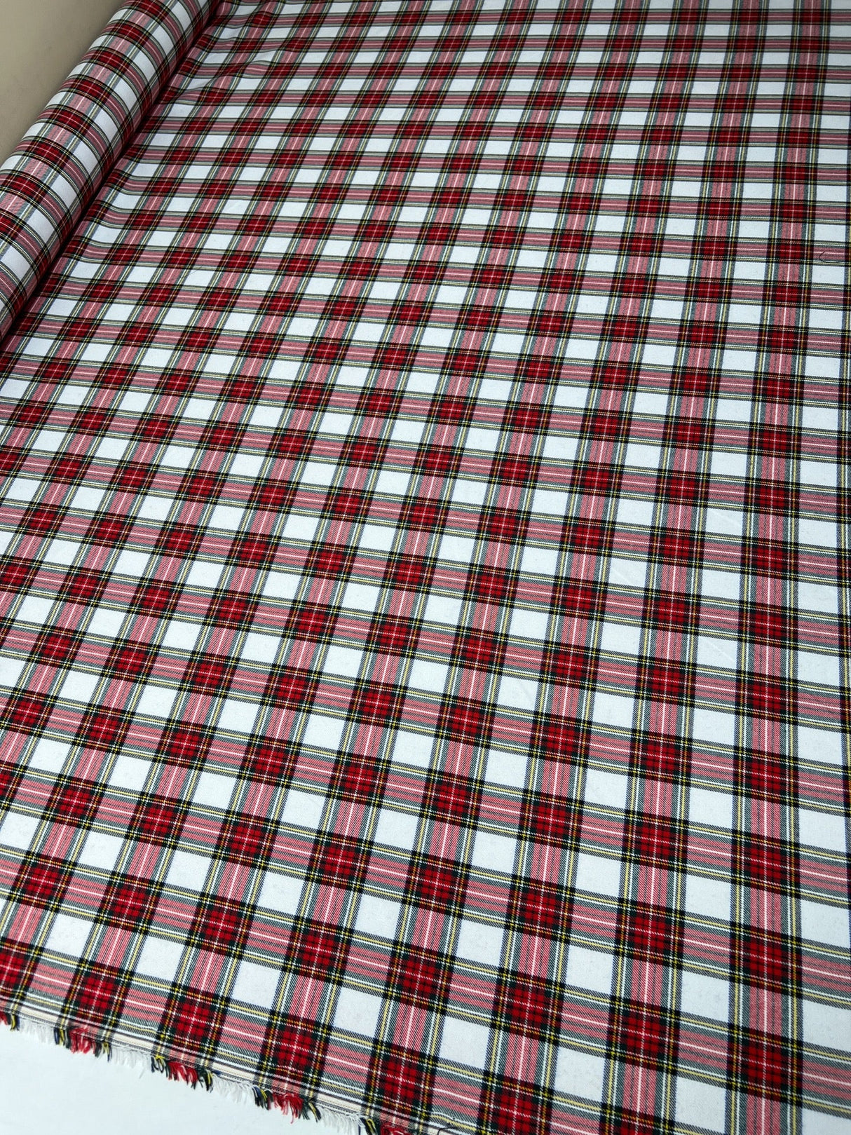 Viscose Tweed Checked Fabric
