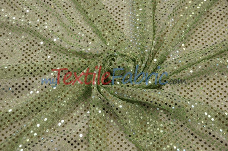 Confetti Dot Sequins Polyester Fabric - 3Mm Sequins, 45" Width (1 Yard)
