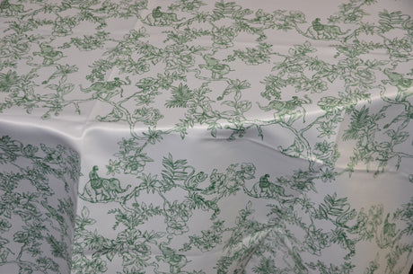 Ben Toile Polyester Fabric - French Toile Print, 58/60" Width, 4 Colors (1 Yard)