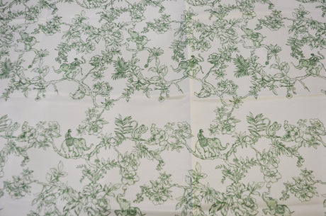 Ben Toile Polyester Fabric - French Toile Print, 58/60" Width, 4 Colors (1 Yard)