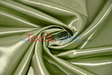 Bridal Satin Polyester Fabric - Shiny Solid, 58/60" Width, Multiple Colors (Yards, Bolts, Sample Swatches)