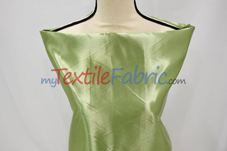 Bridal Satin Polyester Fabric - Shiny Solid, 58/60" Width, Multiple Colors (Yards, Bolts, Sample Swatches)