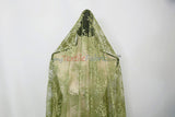 Chantilly Lace Polyester Fabric - Floral Embroidery, Sheer Mesh, 52" Width (1 Yard)