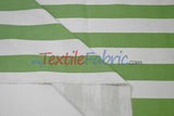 10 Oz 100% Cotton Canvas 2" Stripe Fabric - Multiple Colors, 60" Wide (1 Yard)