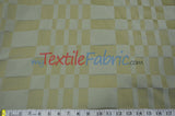 Faux Dupioni Polyester Fabric - Plaid, 54" Width (By The Yard)