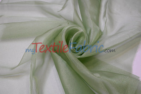 Crystal Organza Nylon Fabric - Sheer Sparkling, 45" Width (1 Yard)