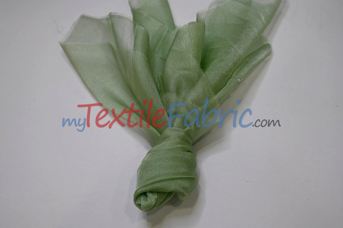 Crystal Organza Nylon Fabric - Sheer Sparkling, 45" Width (1 Yard)