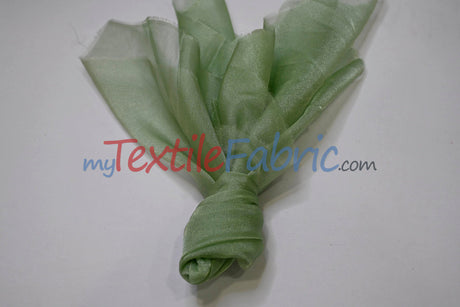 Crystal Organza Nylon Fabric - Sheer Sparkling, 45" Width (1 Yard)