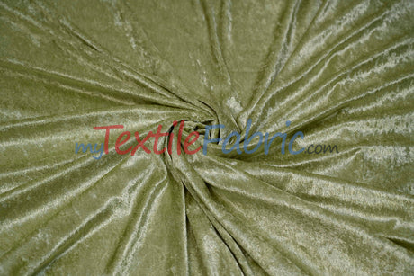 Panne Velvet Polyester Fabric - Crush Panne Velour, Solid, 58/60" Width (1 Yard)