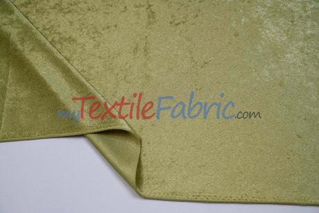 Panne Velvet Polyester Fabric - Crush Panne Velour, Solid, 58/60" Width (1 Yard)