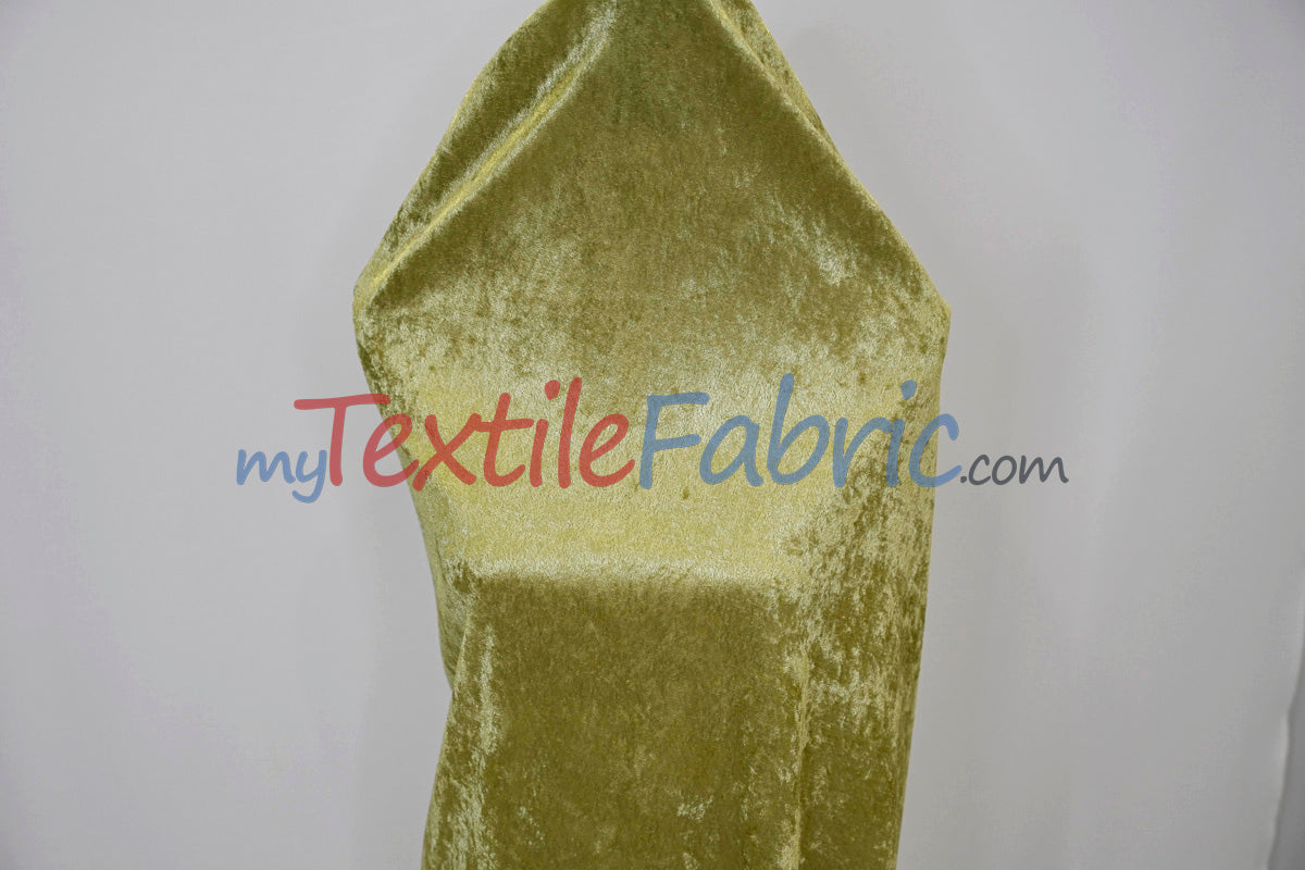 Panne Velvet Polyester Fabric - Crush Panne Velour, Solid, 58/60" Width (1 Yard)