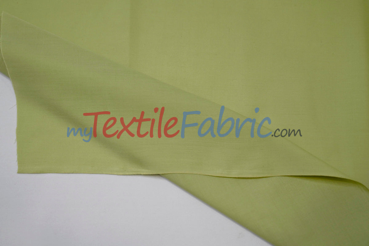 Polyester Cotton Broadcloth Fabric - Solid Colors, 58/60" Width (1 Yard)