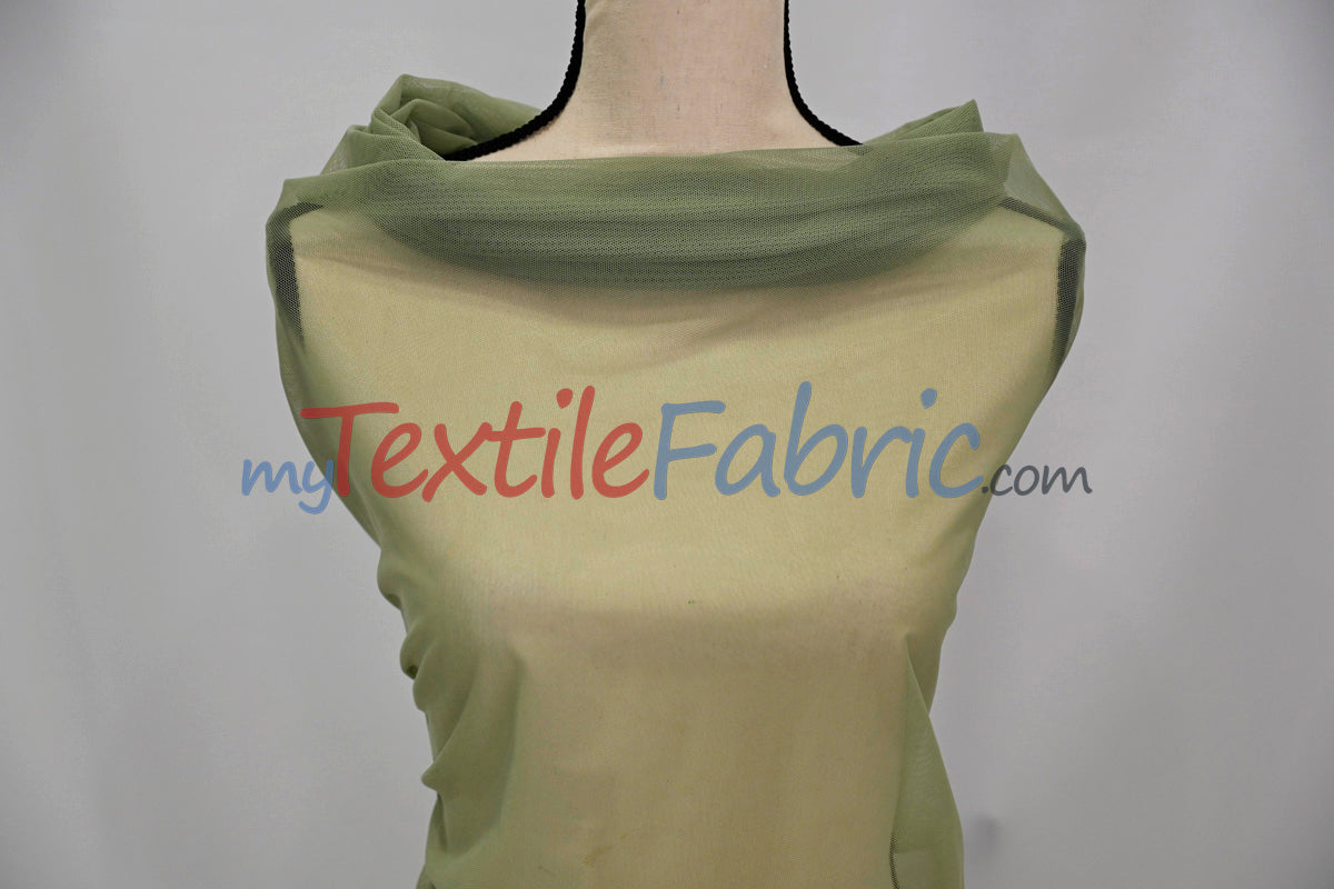 Super Soft Power Mesh Spandex Fabric - Multiple Colors, 58/60" Width (1 Yard)