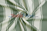 Rustic Linen Stripe Polyester Fabric - Yarn-Dyed Horizontal Stripes, 56/58" Width (1 Yard)