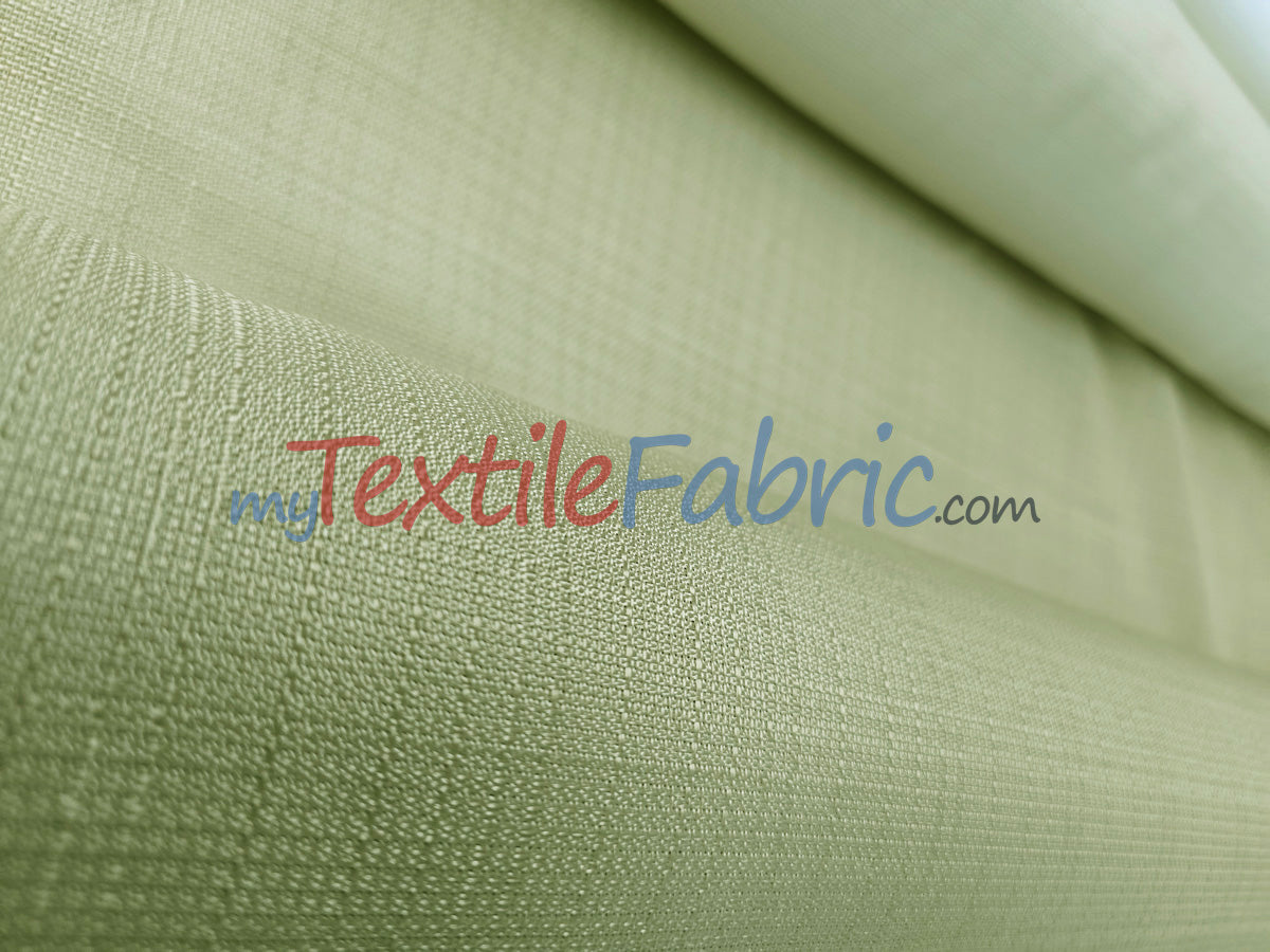 Rustic Linen Polyester Fabric - Faux Linen, 58" Width, 5 Colors (1 Yard)