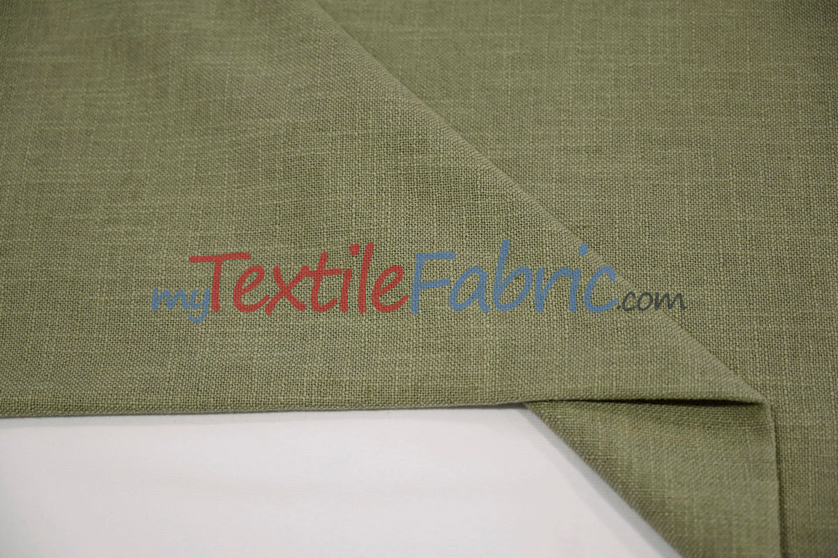Luxe Linen Fabric Polyester-Linen Blend Fabric - 60" Wide, Upholstery, Apparel, Tablecloth (1 Yard)